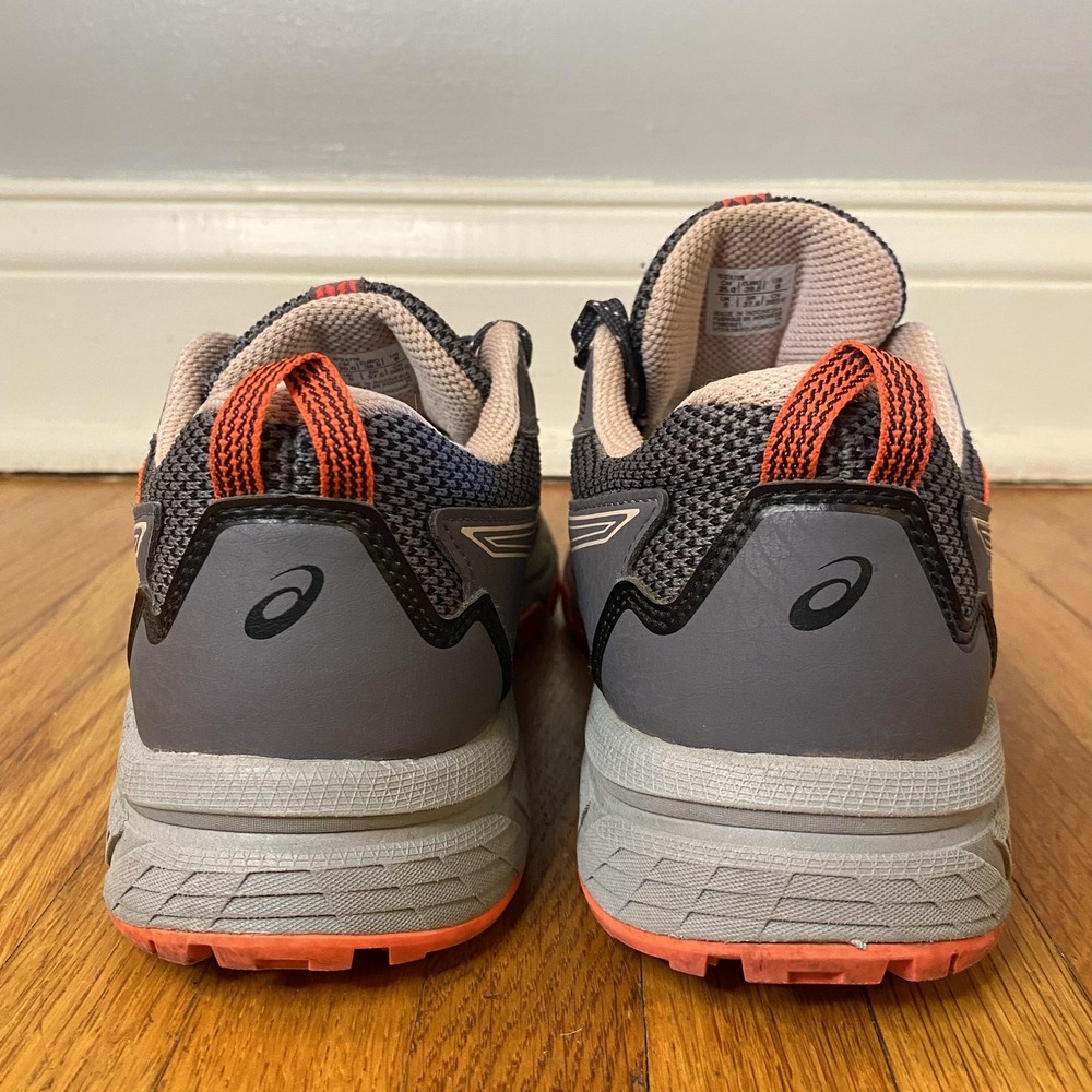 ASICS Gel Venture 8 Shoes Womens Size 8 Gray Coral Mesh Trail Running Sneakers - Picture 4 of 11